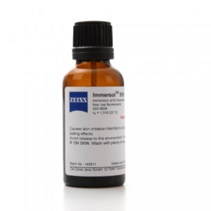Huile à immersion 100 ml 518N Immersol pour observations standards