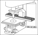 Pièce d'adaptation sur microscope