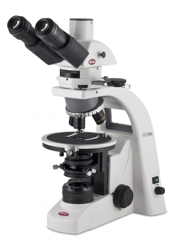 Microscope droit polarisant Motic Série BA310 POL