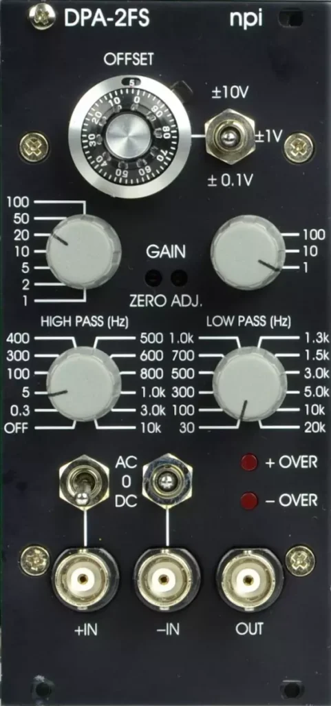 Differential Amplifier Filter DPA-2FS npi electronic GmbH