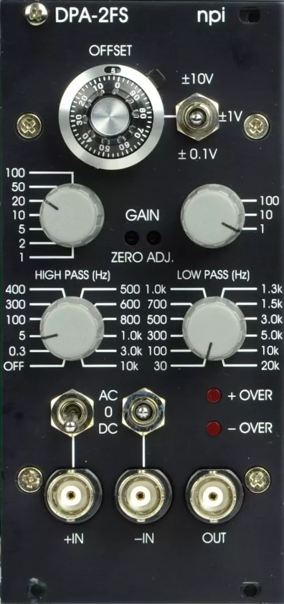 Differential Amplifier Filter DPA-2FS npi electronic GmbH