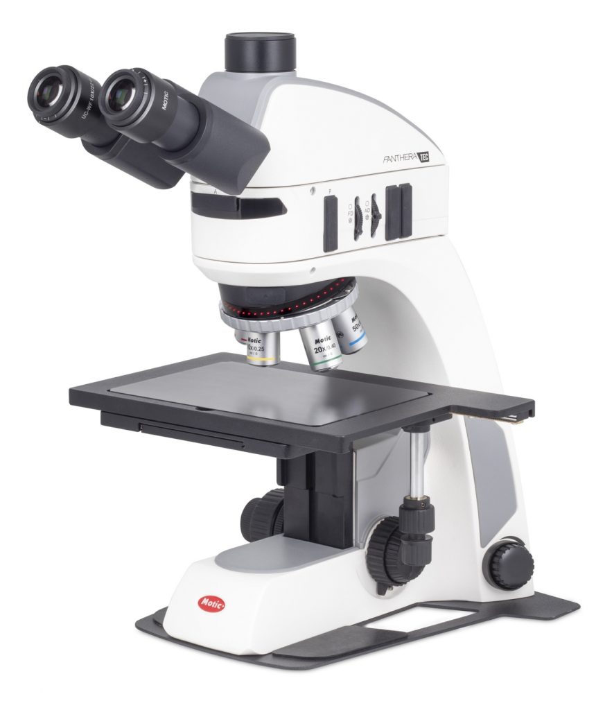 Microscope droit polarisant Motic panthera Tec Mat BF